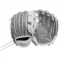 Wilson A1000 IF12 12in Fastpitch Glove, Grey/White
