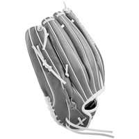 Wilson A1000 T125 12.5in Fastpitch Glove, White/Grey