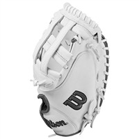Wilson A1000 CM33 33in Fastpitch Catcher's Glove, White/Black