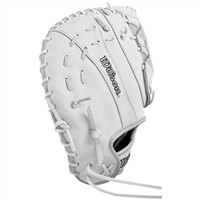 Wilson A1000 1620 12.5in 1st Base Fastpitch Glove, White/Grey
