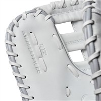 Wilson A1000 1620 12.5in 1st Base Fastpitch Glove, White/Grey