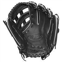 Wilson A700 12in Fastpitch Glove, Black/White