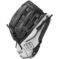 Wilson A700 12in Fastpitch Glove, Black/White
