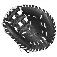 Wilson A700 33in Fastpitch Catcher's Glove, White/Black