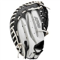 Wilson A700 33in Fastpitch Catcher's Glove, White/Black