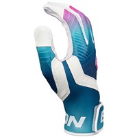 Easton Adult Walkoff Ethos Limited Edition Vaporwave Batting Gloves, Teal