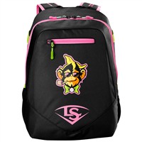 Louisville Slugger Party Animals Powerized Backpack, Black/Pink