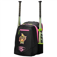 Louisville Slugger Party Animals Powerized Backpack, Black/Pink