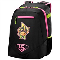 Louisville Slugger Party Animals Powerized Backpack, Black/Pink