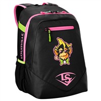 Louisville Slugger Party Animals Powerized Backpack, Black/Pink