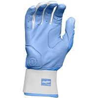Rawlings Adult Workhorse Compression Strap Batting Gloves, Light Blue