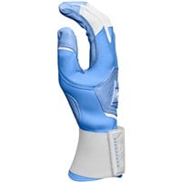 Rawlings Adult Workhorse Compression Strap Batting Gloves, Light Blue