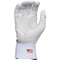 Rawlings Adult Workhorse Compression Strap Batting Gloves, Red/White/Blue