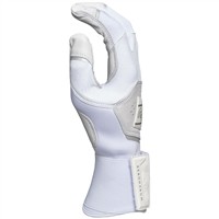 Rawlings Youth Workhorse Compression Strap Batting Gloves, White
