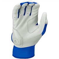 Rawlings Adult Workhorse Batting Gloves, White/Royal