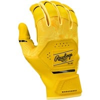 Rawlings Adult Workhorse Batting Gloves, Yellow/Black