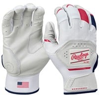Rawlings Adult Workhorse Batting Gloves, Red/White/Blue
