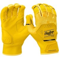 Rawlings Adult Workhorse Batting Gloves, Yellow/Black