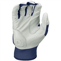 Rawlings Youth Workhorse Batting Gloves, White/Navy