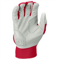 Rawlings Youth Workhorse Batting Gloves, White/Scarlet