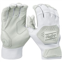 Rawlings Youth Workhorse Batting Gloves, White/White