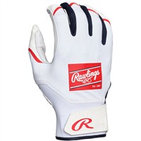 Rawlings Adult Clout Batting Gloves, Red/White/Blue