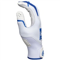 Rawlings Adult Clout Batting Gloves, White/Royal