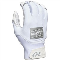 Rawlings Adult Clout Batting Gloves, White/White