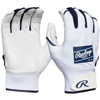 Rawlings Adult Clout Batting Gloves, White/Navy