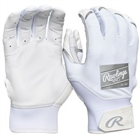 Rawlings Adult Clout Batting Gloves, White/White