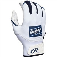 Rawlings Youth Clout Batting Gloves, White/Navy