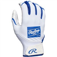 Rawlings Youth Clout Batting Gloves, White/Royal