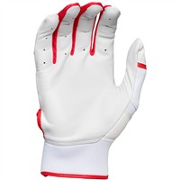 Rawlings Youth Clout Batting Gloves, White/Scarlet