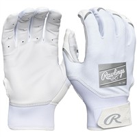 Rawlings T-Ball Clout Batting Gloves, White/White
