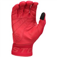 Easton Adult Walkoff Ethos Batting Gloves, Red/Red