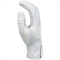 Easton Youth Walkoff Ethos Batting Gloves, White/White