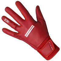 Warstic Adult IK3 Pro Long Cuff Batting Gloves, Red