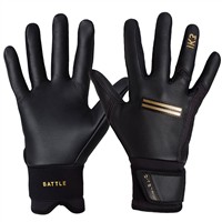 Warstic Adult IK3 Pro Long Cuff Batting Gloves, Black
