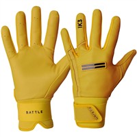 Warstic Adult IK3 Pro Long Cuff Batting Gloves, Gold