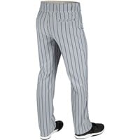 Champro Men's Triple Crown 2.0 Pinstripe Open-Bottom Baseball Pant, Grey/Navy