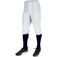 Champro Youth Triple Crown 2.0 Pinstripe Knicker Baseball Pant, White/Navy