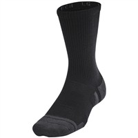 Under Armour Performance Tech 6pk Crew Socks, Black/Grey
