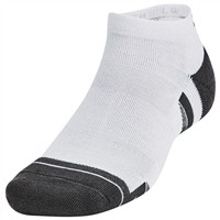 Under Armour Performance Tech 6pk Low Socks, White/Grey