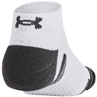 Under Armour Performance Tech 6pk Low Socks, White/Grey
