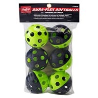 Rawlings Dura Flex 11in Training Softballs, Yellow