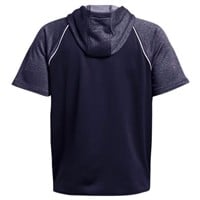 Under Armour Men's Team Command Warm-Up Short Sleeve Hoodie, Navy