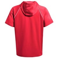 Under Armour Men's Team Command Warm-Up Short Sleeve Hoodie, Red