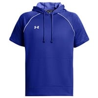 Under Armour Men's Team Command Warm-Up Short Sleeve Hoodie, Royal