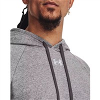 Under Armour Men's Rival Fleece Hoodie, Grey