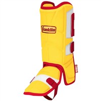 Franklin Adult PRT Leg Guard, Yellow/Red